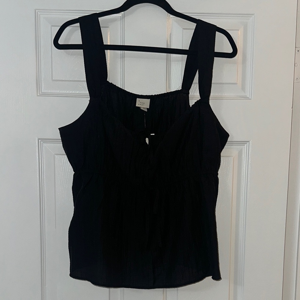 a new day Black Tank Top